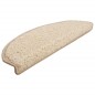 vidaXL Alfombrillas de escalera 10 unidades crema 65x21x4 cm vidaXL Alfombrillas de escalera 10 unidades crema 65x21x4 cm
