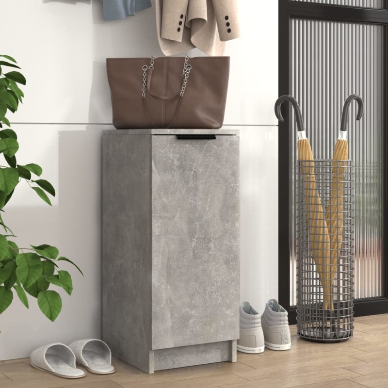 vidaXL Mueble zapatero madera contrachapada gris hormigón 30x35x70 cm vidaXL Mueble zapatero madera contrachapada gris hormigón 30x35x70 cm