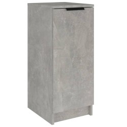 vidaXL Mueble zapatero madera contrachapada gris hormigón 30x35x70 cm