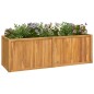 vidaXL Arriate de madera maciza de teca 150x50x50 cm vidaXL Arriate de madera maciza de teca 150x50x50 cm