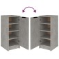 vidaXL Mueble zapatero madera contrachapada gris hormigón 30x35x70 cm vidaXL Mueble zapatero madera contrachapada gris hormigón 30x35x70 cm