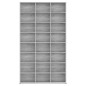 vidaXL Estante de CD madera contrachapada gris Sonoma 102x23x177,5 cm vidaXL Estante de CD madera contrachapada gris Sonoma 102x23x177,5 cm