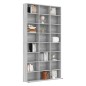 vidaXL Estante de CD madera contrachapada gris Sonoma 102x23x177,5 cm vidaXL Estante de CD madera contrachapada gris Sonoma 102x23x177,5 cm