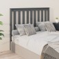 vidaXL Cabecero de cama madera maciza de pino gris 126x6x101 cm vidaXL Cabecero de cama madera maciza de pino gris 126x6x101 cm