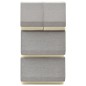 vidaXL Juego de cajas de almacenaje apilables 4 uds tela gris y crema vidaXL Juego de cajas de almacenaje apilables 4 uds tela gris y crema