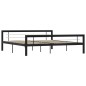 vidaXL Estructura de cama de metal negro y blanco 180x200 cm vidaXL Estructura de cama de metal negro y blanco 180x200 cm