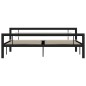 vidaXL Estructura de cama de metal negro y blanco 180x200 cm vidaXL Estructura de cama de metal negro y blanco 180x200 cm