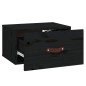 vidaXL Mesitas de noche de pared 2 uds negro 40x29,5x22 cm vidaXL Mesitas de noche de pared 2 uds negro 40x29,5x22 cm