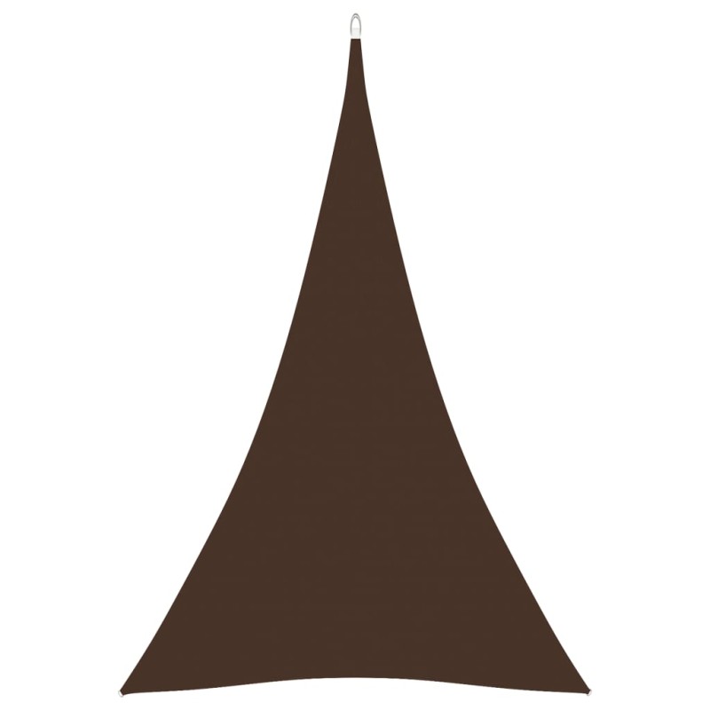 vidaXL Toldo de vela triangular tela Oxford marrón 4x5x5 m vidaXL Toldo de vela triangular tela Oxford marrón 4x5x5 m