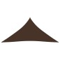 vidaXL Toldo de vela triangular tela Oxford marrón 4x5x5 m vidaXL Toldo de vela triangular tela Oxford marrón 4x5x5 m