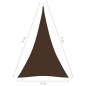 vidaXL Toldo de vela triangular tela Oxford marrón 4x5x5 m vidaXL Toldo de vela triangular tela Oxford marrón 4x5x5 m