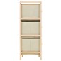 vidaXL Estantería de almacenaje 6 cestas de tela madera de cedro beige vidaXL Estantería de almacenaje 6 cestas de tela madera de cedro beige