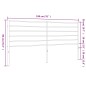 vidaXL Cabecero de metal negro 193 cm vidaXL Cabecero de metal negro 193 cm