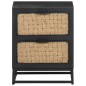 vidaXL Mesita de noche de madera maciza de mango 40x30x50 cm vidaXL Mesita de noche de madera maciza de mango 40x30x50 cm