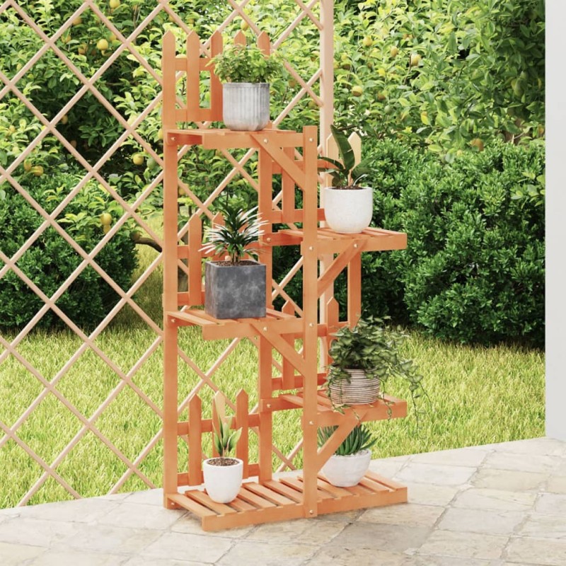 vidaXL Soporte para flores madera maciza de abeto 60x25x130 cm vidaXL Soporte para flores madera maciza de abeto 60x25x130 cm