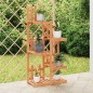 vidaXL Soporte para flores madera maciza de abeto 60x25x130 cm vidaXL Soporte para flores madera maciza de abeto 60x25x130 cm