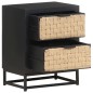vidaXL Mesita de noche de madera maciza de mango 40x30x50 cm vidaXL Mesita de noche de madera maciza de mango 40x30x50 cm