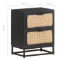 vidaXL Mesita de noche de madera maciza de mango 40x30x50 cm vidaXL Mesita de noche de madera maciza de mango 40x30x50 cm