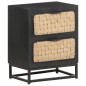 vidaXL Mesita de noche de madera maciza de mango 40x30x50 cm vidaXL Mesita de noche de madera maciza de mango 40x30x50 cm