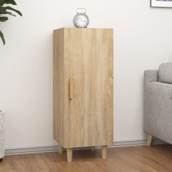 vidaXL Aparador de madera contrachapada roble Sonoma 34,5x34x90 cm