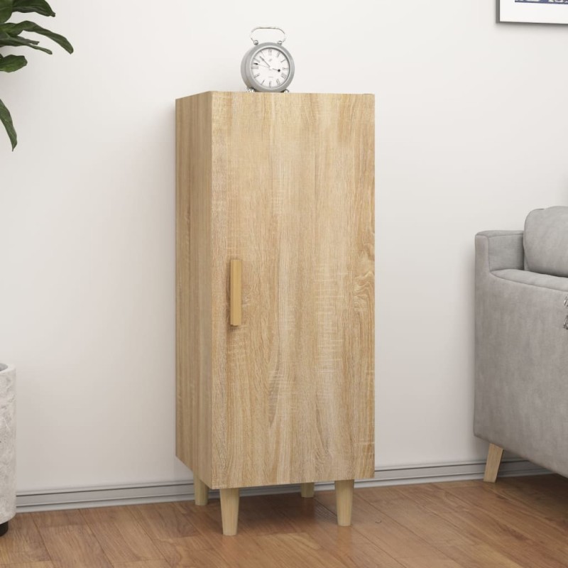 vidaXL Aparador de madera contrachapada roble Sonoma 34,5x34x90 cm vidaXL Aparador de madera contrachapada roble Sonoma 34,5x34x90 cm