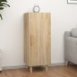 vidaXL Aparador de madera contrachapada roble Sonoma 34,5x34x90 cm vidaXL Aparador de madera contrachapada roble Sonoma 34,5x34x90 cm