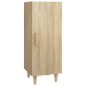 vidaXL Aparador de madera contrachapada roble Sonoma 34,5x34x90 cm vidaXL Aparador de madera contrachapada roble Sonoma 34,5x34x90 cm