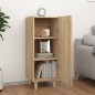 vidaXL Aparador de madera contrachapada roble Sonoma 34,5x34x90 cm vidaXL Aparador de madera contrachapada roble Sonoma 34,5x34x90 cm
