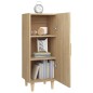 vidaXL Aparador de madera contrachapada roble Sonoma 34,5x34x90 cm vidaXL Aparador de madera contrachapada roble Sonoma 34,5x34x90 cm