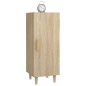 vidaXL Aparador de madera contrachapada roble Sonoma 34,5x34x90 cm vidaXL Aparador de madera contrachapada roble Sonoma 34,5x34x90 cm