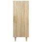 vidaXL Aparador de madera contrachapada roble Sonoma 34,5x34x90 cm vidaXL Aparador de madera contrachapada roble Sonoma 34,5x34x90 cm
