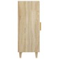 vidaXL Aparador de madera contrachapada roble Sonoma 34,5x34x90 cm vidaXL Aparador de madera contrachapada roble Sonoma 34,5x34x90 cm