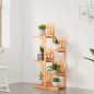 vidaXL Soporte para flores madera maciza de abeto 60x25x130 cm vidaXL Soporte para flores madera maciza de abeto 60x25x130 cm