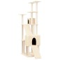 vidaXL Rascador para gatos con postes de sisal crema 190 cm vidaXL Rascador para gatos con postes de sisal crema 190 cm