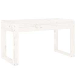 vidaXL Banco de jardín madera maciza de pino blanco 80x38x45 cm