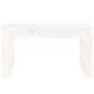 vidaXL Banco de jardín madera maciza de pino blanco 80x38x45 cm vidaXL Banco de jardín madera maciza de pino blanco 80x38x45 cm