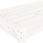 vidaXL Banco de jardín madera maciza de pino blanco 80x38x45 cm vidaXL Banco de jardín madera maciza de pino blanco 80x38x45 cm