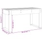 vidaXL Banco de jardín madera maciza de pino blanco 80x38x45 cm vidaXL Banco de jardín madera maciza de pino blanco 80x38x45 cm