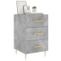 vidaXL Mesita de noche madera de ingeniería gris hormigón 40x40x66 cm vidaXL Mesita de noche madera de ingeniería gris hormigón 40x40x66 cm