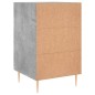 vidaXL Mesita de noche madera de ingeniería gris hormigón 40x40x66 cm vidaXL Mesita de noche madera de ingeniería gris hormigón 40x40x66 cm