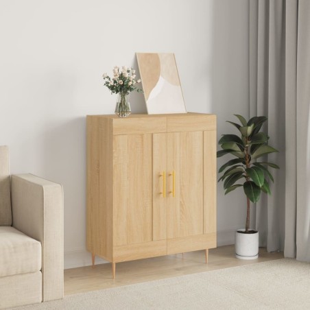 vidaXL Aparador de madera de ingeniería roble Sonoma 69,5x34x90 cm