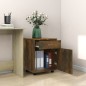 vidaXL Armario ruedas madera contrachapada roble ahumado 45x38x54 cm vidaXL Armario ruedas madera contrachapada roble ahumado 45x38x54 cm
