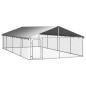 vidaXL Perrera de exterior con tejado 600x300x150 cm