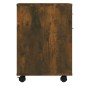 vidaXL Armario ruedas madera contrachapada roble ahumado 45x38x54 cm vidaXL Armario ruedas madera contrachapada roble ahumado 45x38x54 cm