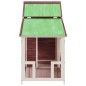 vidaXL Caseta para perros madera maciza de pino moca 143x60,5x109 cm vidaXL Caseta para perros madera maciza de pino moca 143x60,5x109 cm