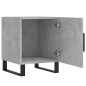 vidaXL Mesita de noche madera de ingeniería gris hormigón 40x40x50 cm vidaXL Mesita de noche madera de ingeniería gris hormigón 40x40x50 cm
