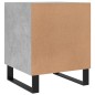 vidaXL Mesita de noche madera de ingeniería gris hormigón 40x40x50 cm vidaXL Mesita de noche madera de ingeniería gris hormigón 40x40x50 cm