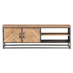 vidaXL Mueble para TV de madera maciza de acacia 120x30x40 cm