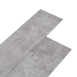 vidaXL Lamas para suelo no autoadhesivas PVC gris tierra 5,26 m² 2 mm