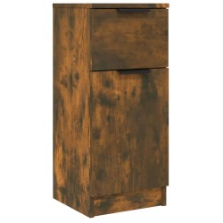 vidaXL Aparador madera contrachapada color roble ahumado 30x30x70 cm